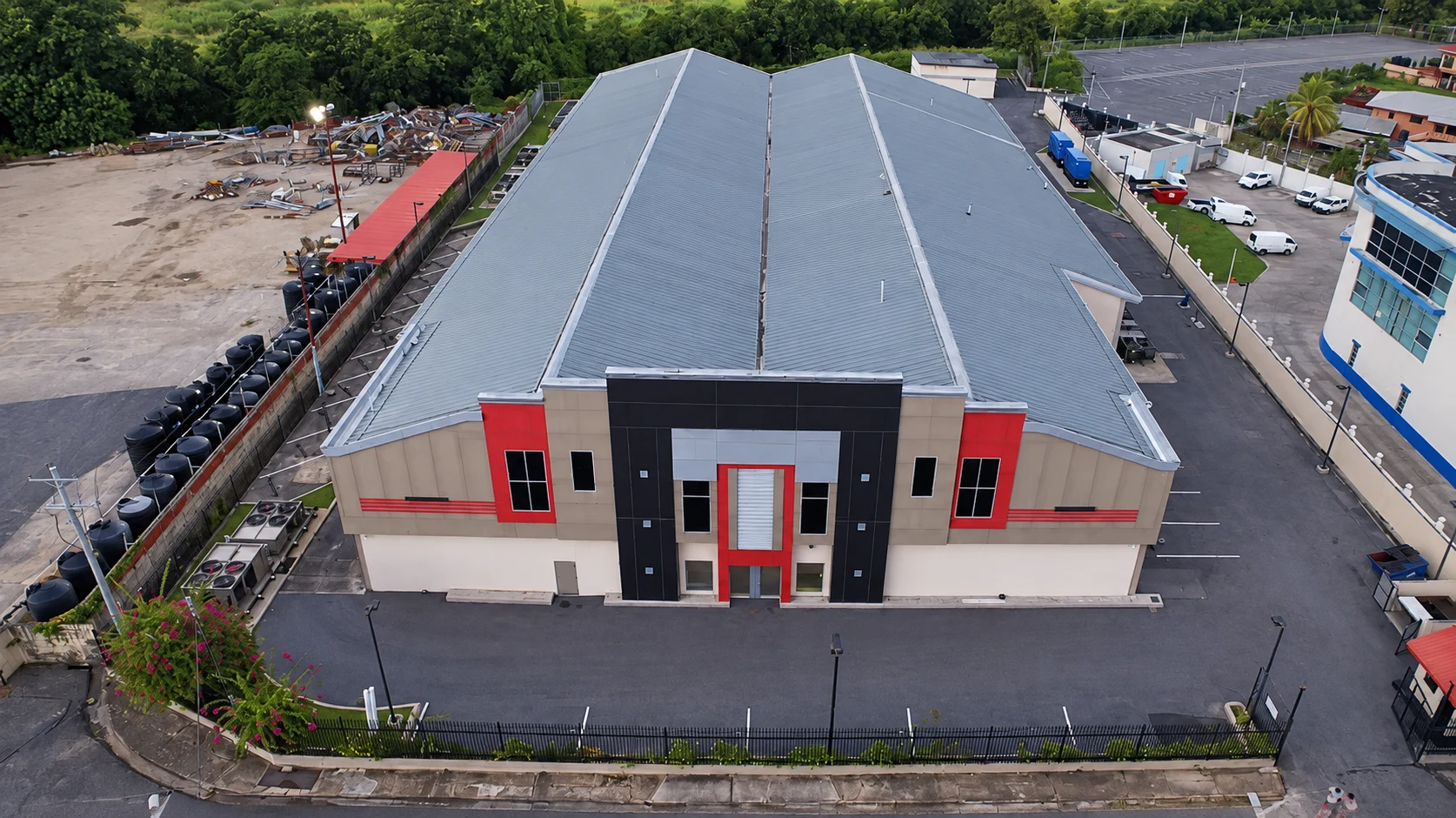 Aerial view of Scotiabank Data Centre, Chaguanas